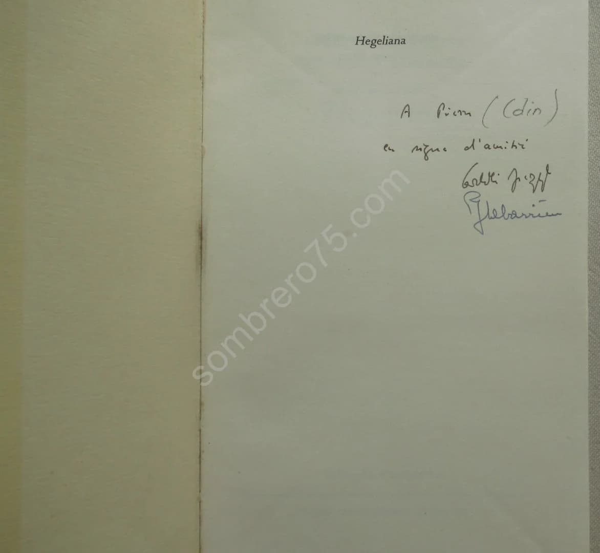 Hegeliana.  Envoi - Image 3