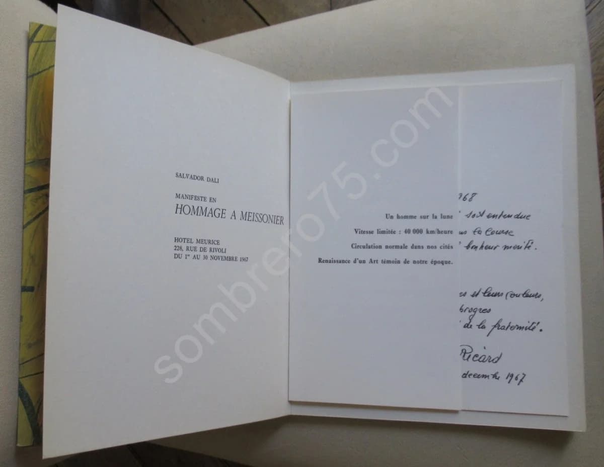 Manifeste en Hommage à Meissonier. Lithographies Originales - Image 3