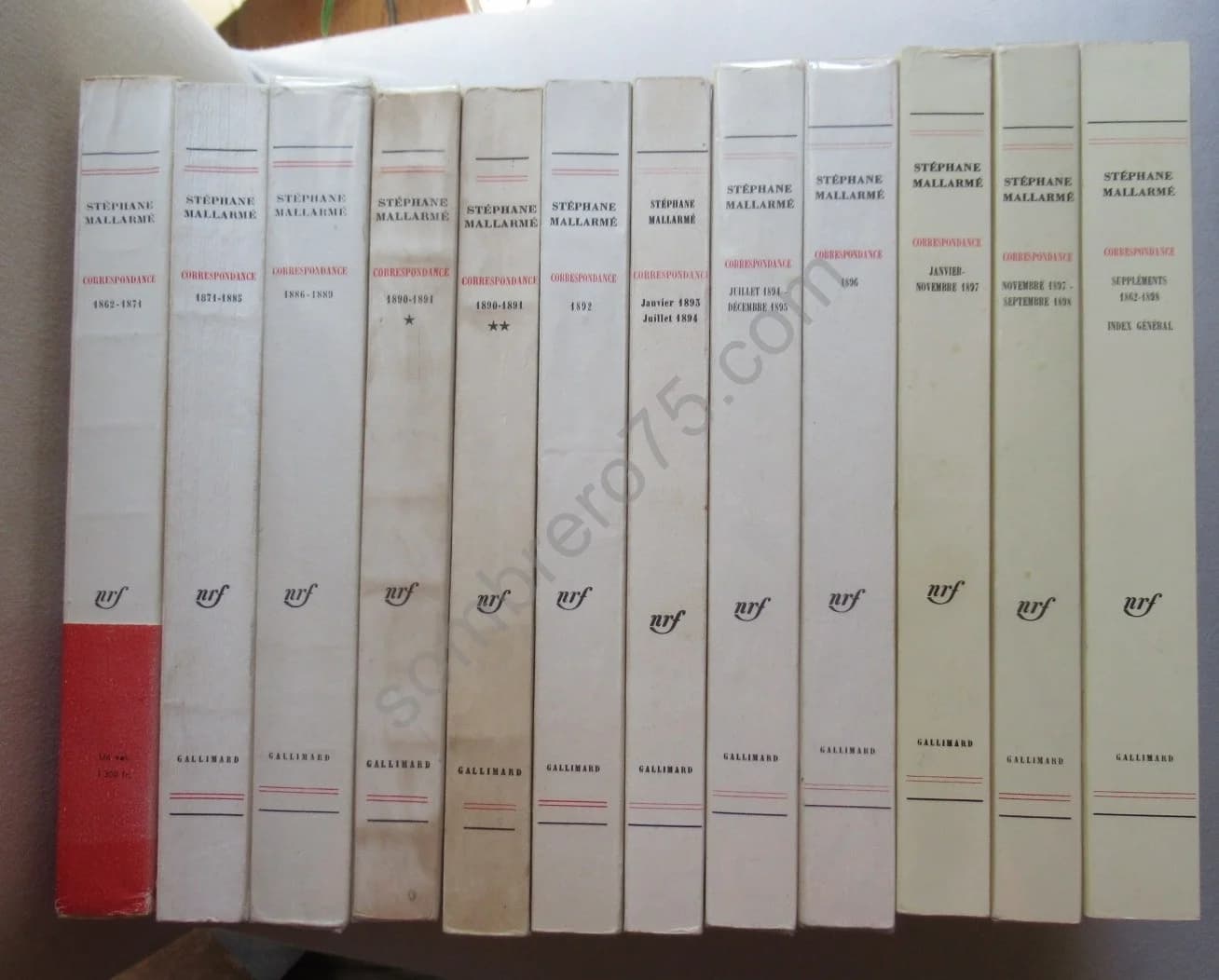 Correspondance Stéphane MALLARME - 12 volumes