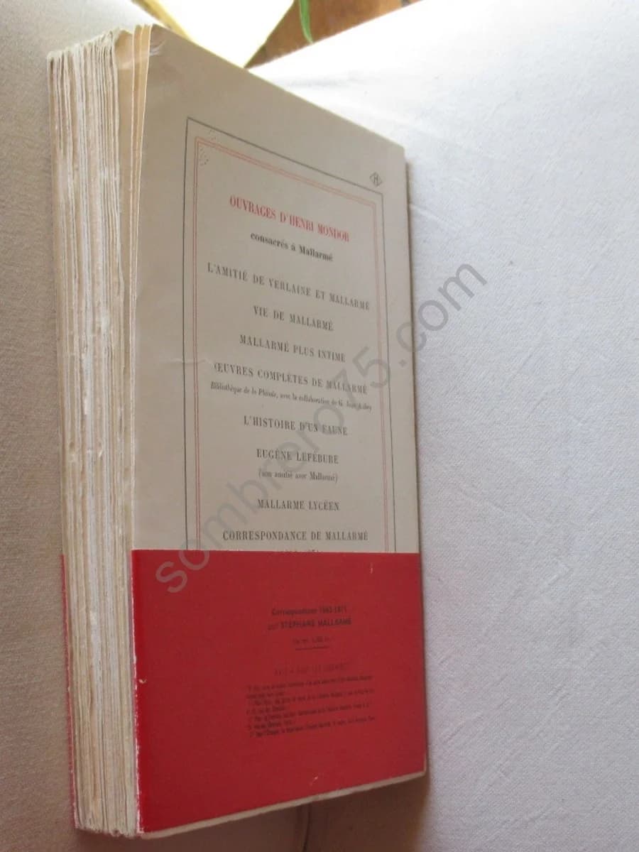 Correspondance Stéphane MALLARME - 12 volumes - Image 5