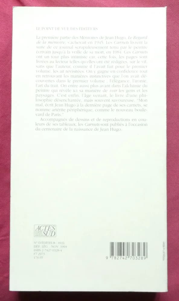 Jean HUGO - Carnets 1946-1984.  - Image 5