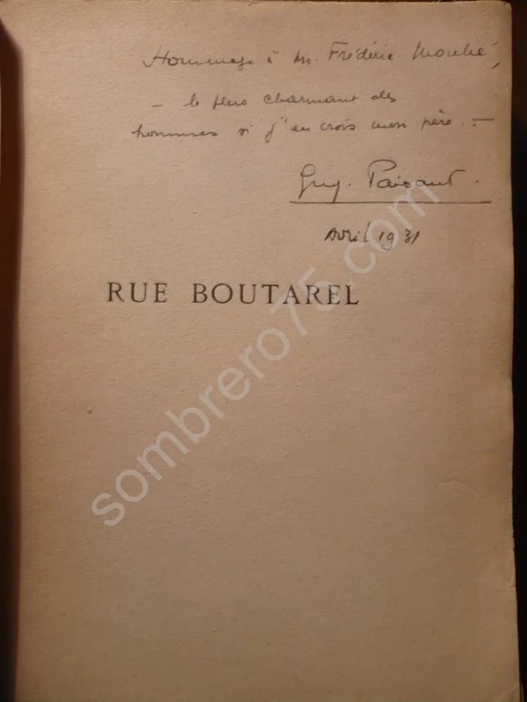 Rue Boutarel. (Ile Saint Louis) - Image 2