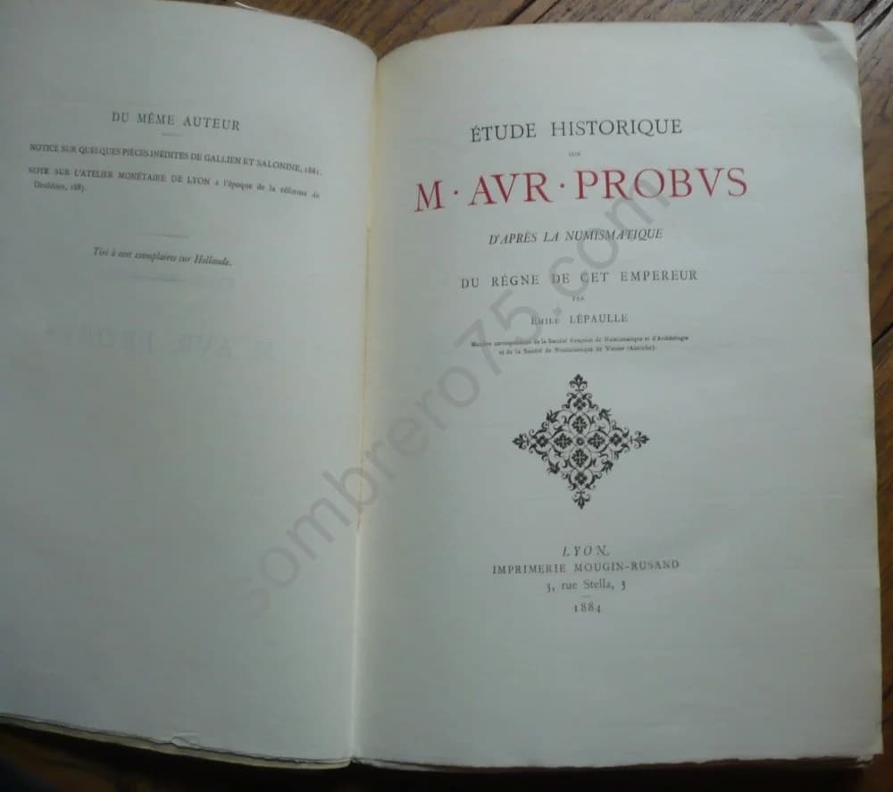 Etude Historique sur M AVR PROBVS d'après la numismatique du Règne de cet Empereur - Image 3
