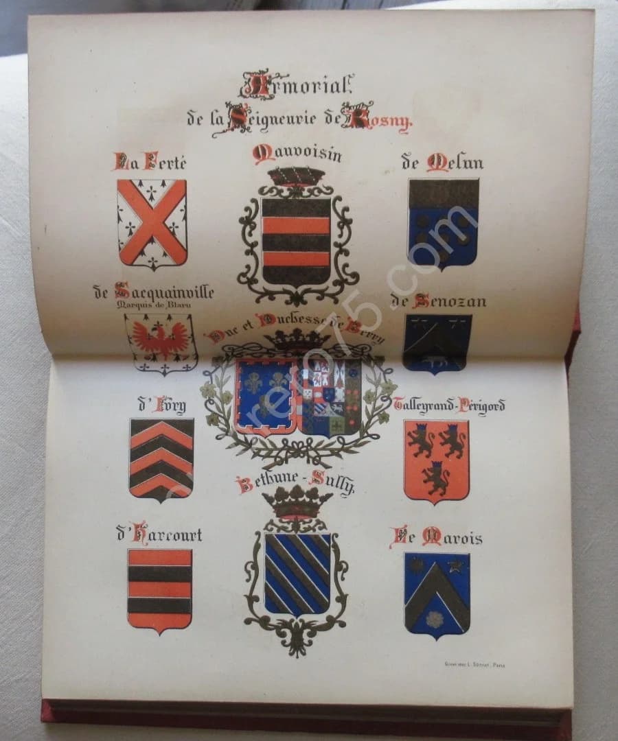 Rosny sur Seine où est né Sully. Notice Historique de 1889 - Image 5