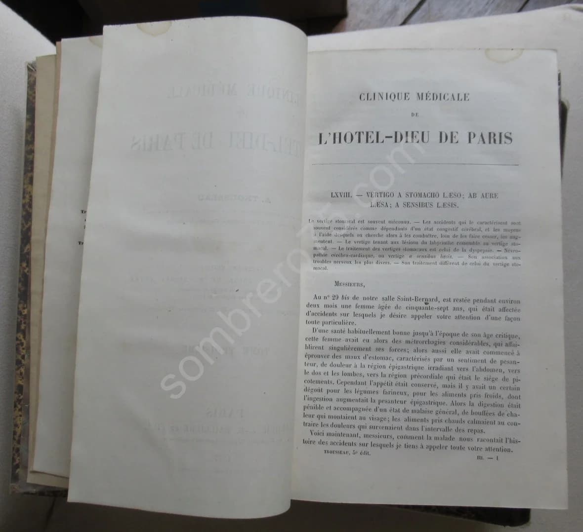 Clinique Médicale de l'Hôtel Dieu de Paris. 3 vol - Image 6