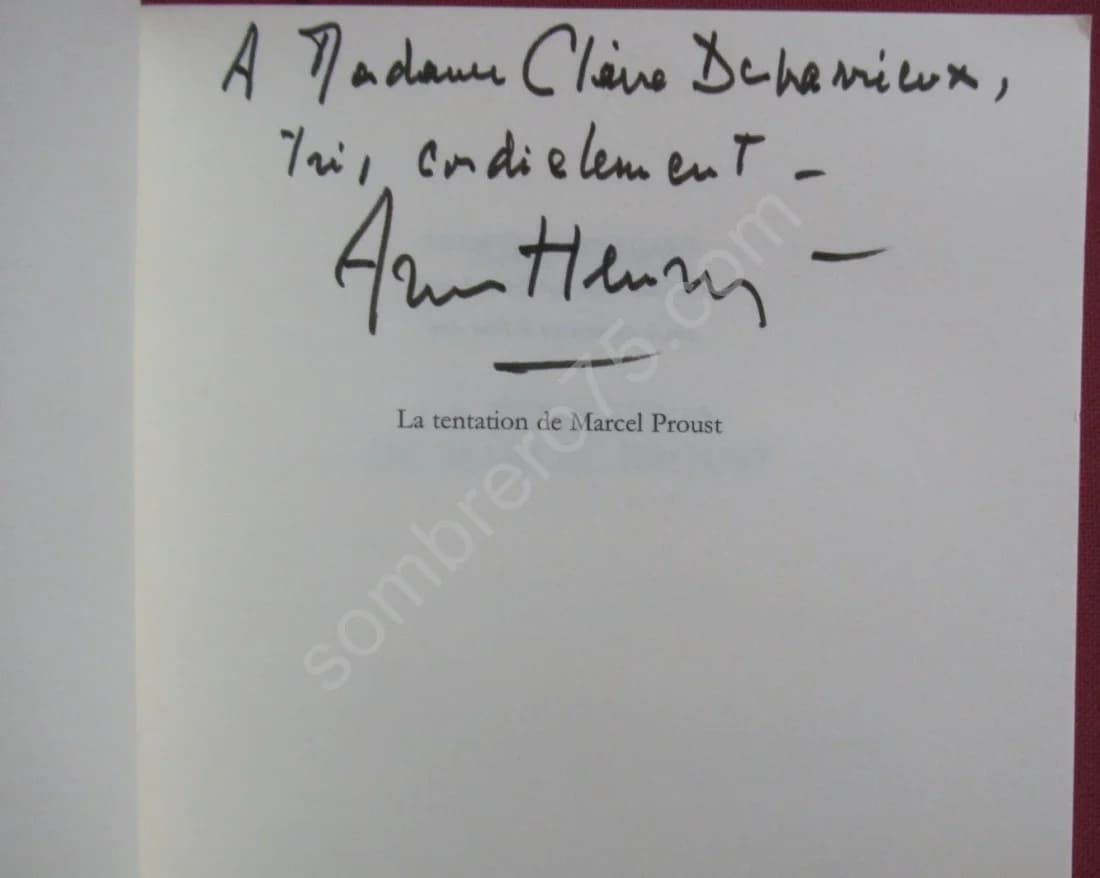 La Tentation de Marcel Proust.. Envoi - Image 3