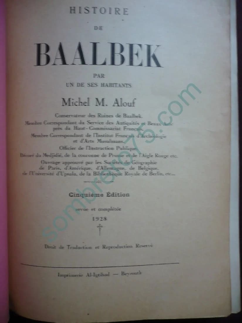 Histoire de Baalbek par un de ses habitants - Image 2