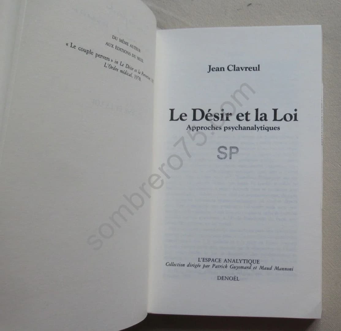 Le Désir et la Loi. Approches psychanalytiques - Image 3