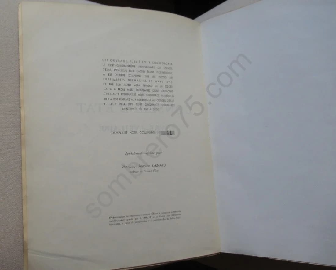 Le Conseil d'Etat Livre Jubilaire. Cent cinquantième anniversaire - Image 2