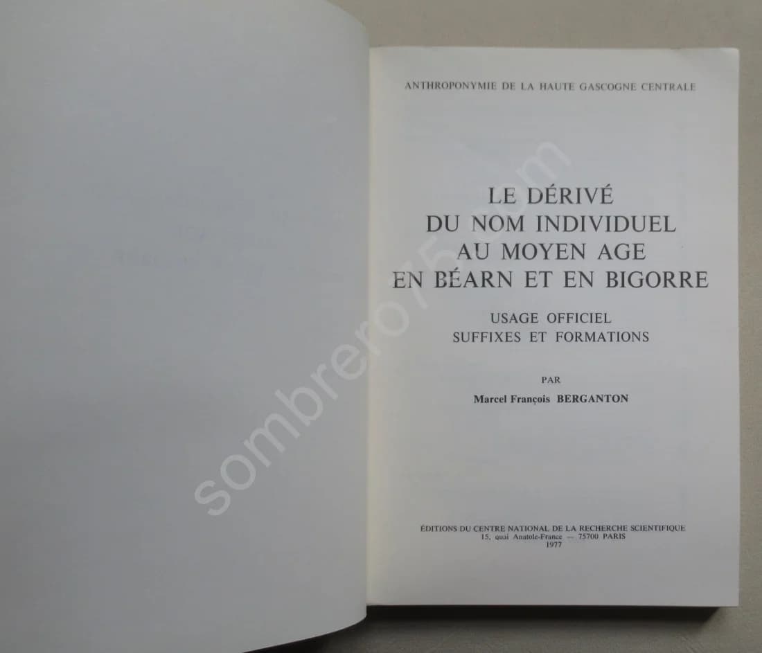 Le Dérivé du Nom Individuel au Moyen Age en Béarn et en Bigorre - Image 3