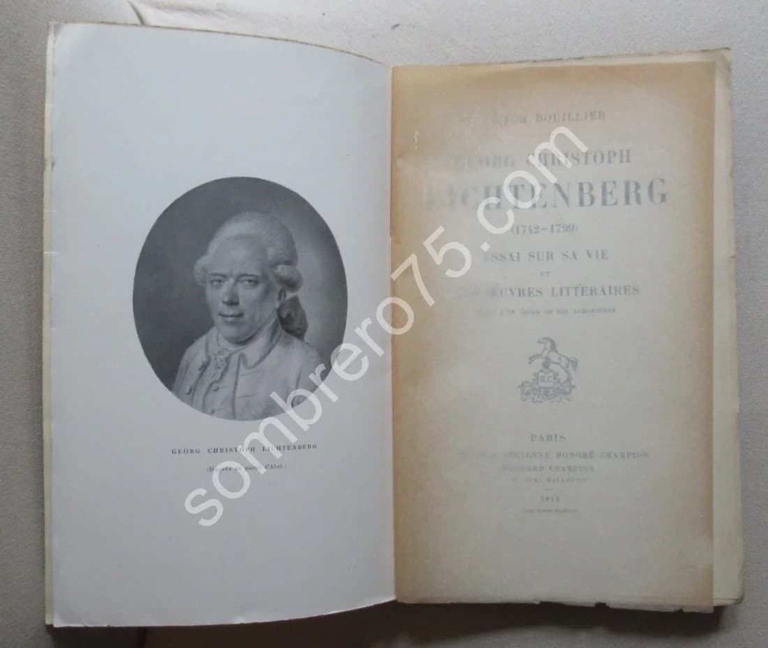Georg Christoph LICHTENBERG (1742-1799). Essai sur sa vie et ses oeuvres littéraires - Image 4