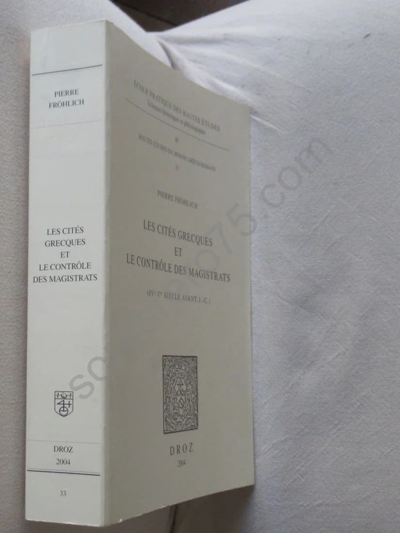 Les Cités Grecques et le Contrôle des Magistrats IVe-Ier Siècle avt JC - Image 2
