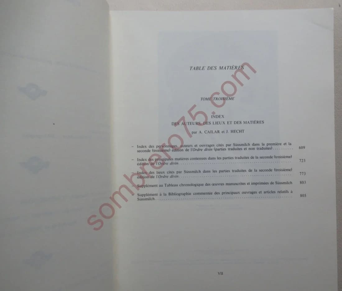 L'Ordre Divin aux Origines de la démographie. 3 vol - Image 11