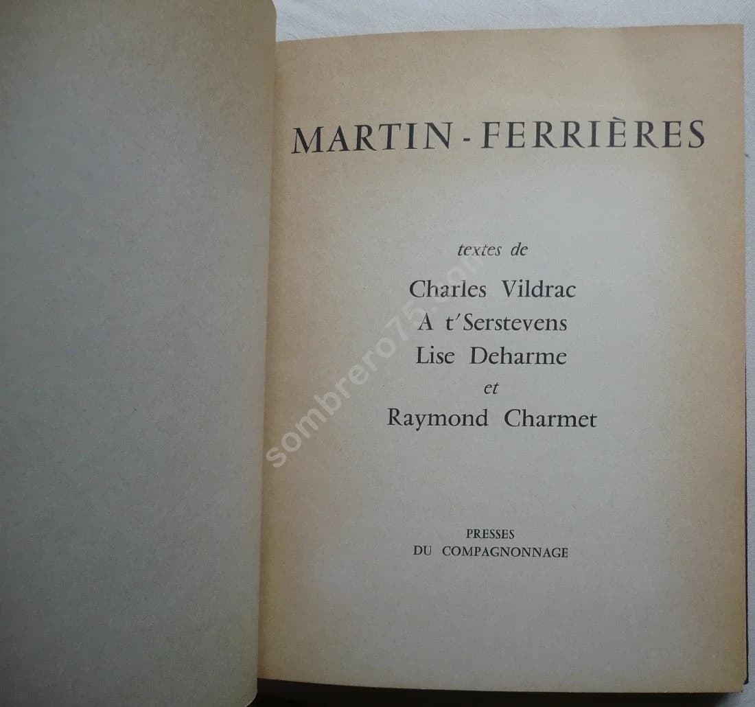MARTIN FERRIERES 1962. EX. NUM - Image 3