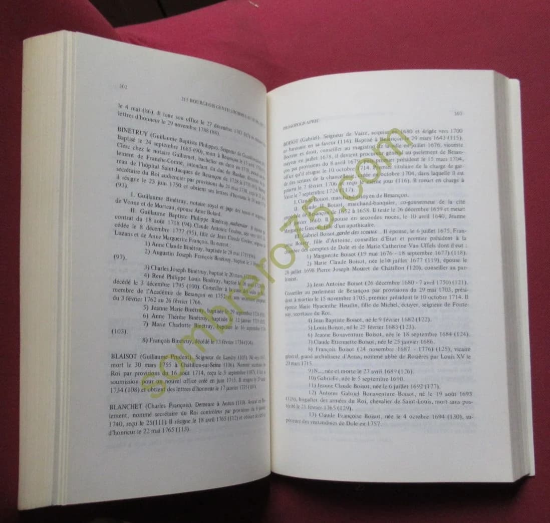 215 Bourgeois Gentilshommes au XVIIIe siècle. Les Secrétaires du Roi à Besançon - Image 4