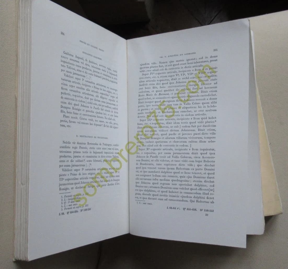 Procès en Nullité de la Condamnation de Jeanne d'Arc - 3 Tomes - Image 6