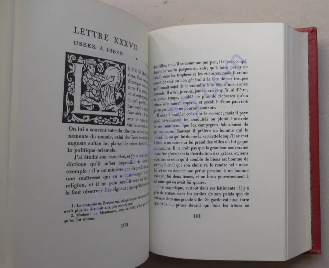 Lettres Persanes. Charles Baron de Monstesquiou - Image 5