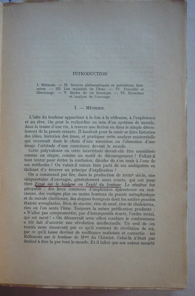 L'idée Du Bonheur Au Xviiie Siècle. Robert Mauzi - Image 6