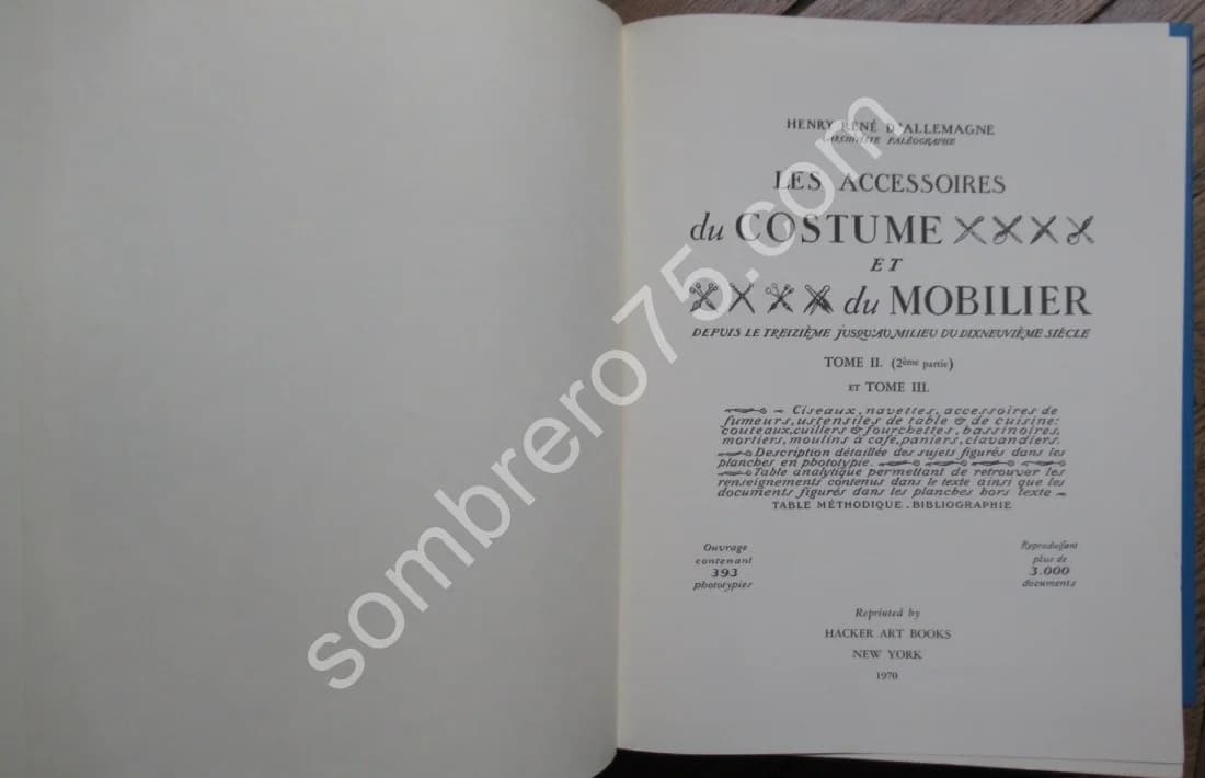Les Accessoires du Costume et du Mobilier - 2 Tomes - Image 3