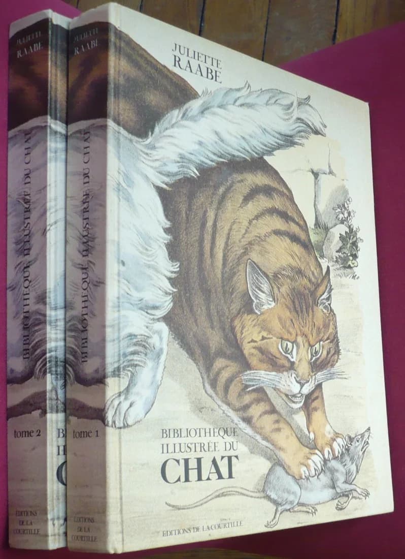 Bibliothèque Illustrée du Chat. 2 Volumes - Image 2