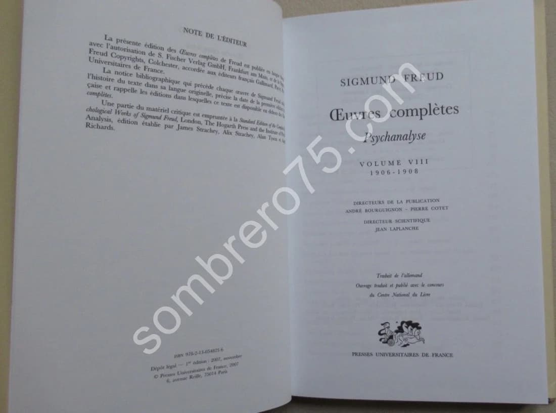 Oeuvres Complètes Psychanalyse VIII 1906-1908 - Image 3