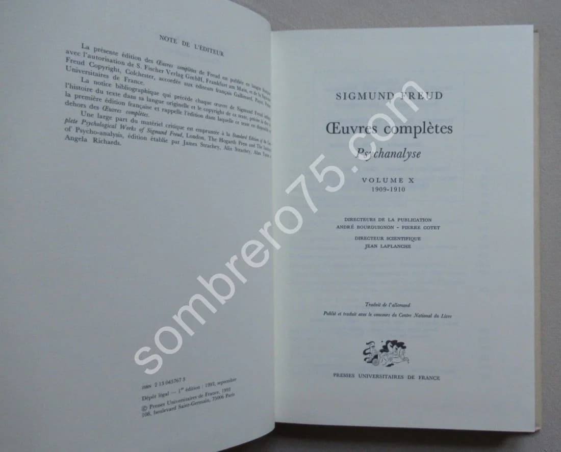 Oeuvres Complètes Psychanalyse X 1909-1910 - Image 3