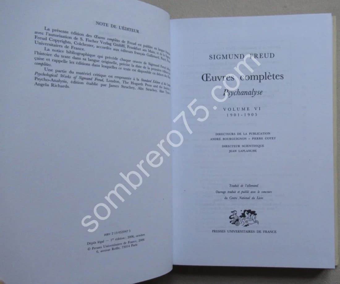 Oeuvres Complètes Psychanalyse VI 1901-1905 - Image 3