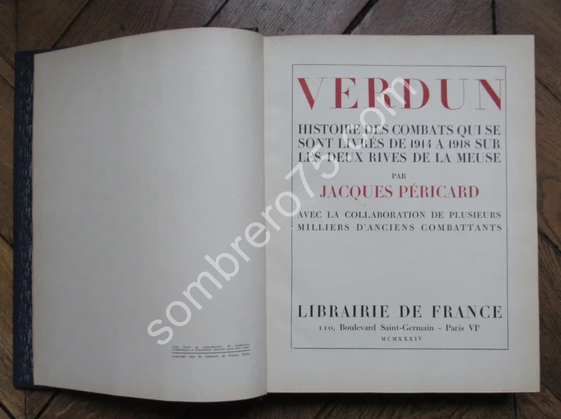 Verdun Histoire des Combats qui se sont livrés de 1914 à 1918. J PERICARD - Image 4