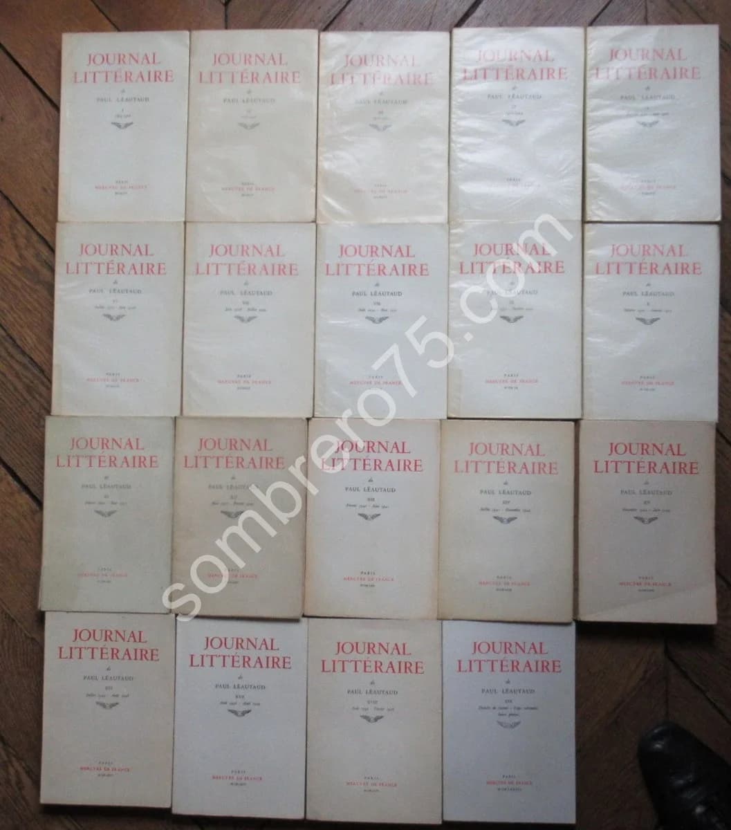 Journal Littéraire - Paul Léautaud. 19 vol