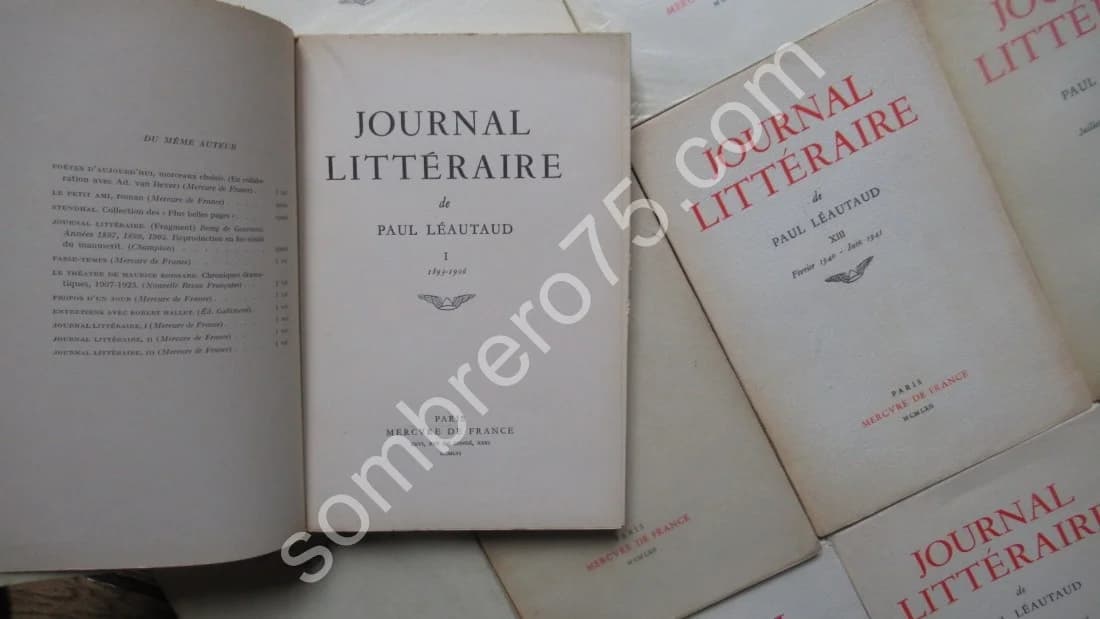 Journal Littéraire - Paul Léautaud. 19 vol - Image 3