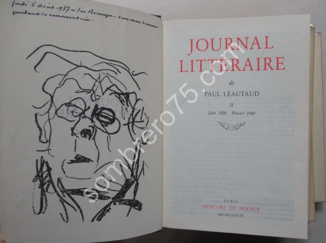 Journal Littéraire Paul Léautaud- 3 Tomes + Index Général - Image 5