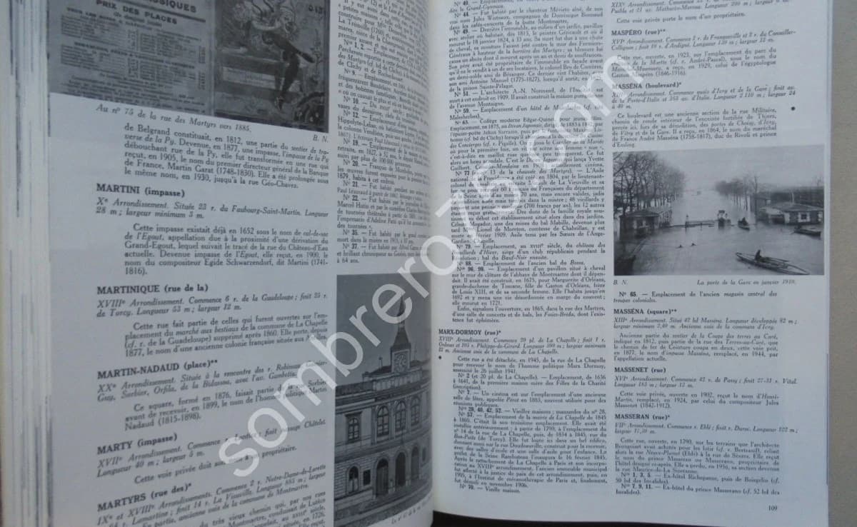 Dictionnaire Historique des Rues de Paris. J HILLAIRET - 2 Tomes - Image 5