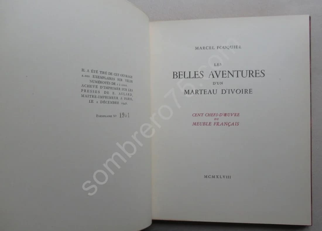 Les Belles Aventures d'un Marteau d'Ivoire. 1948. Ex Numéroté - Image 3