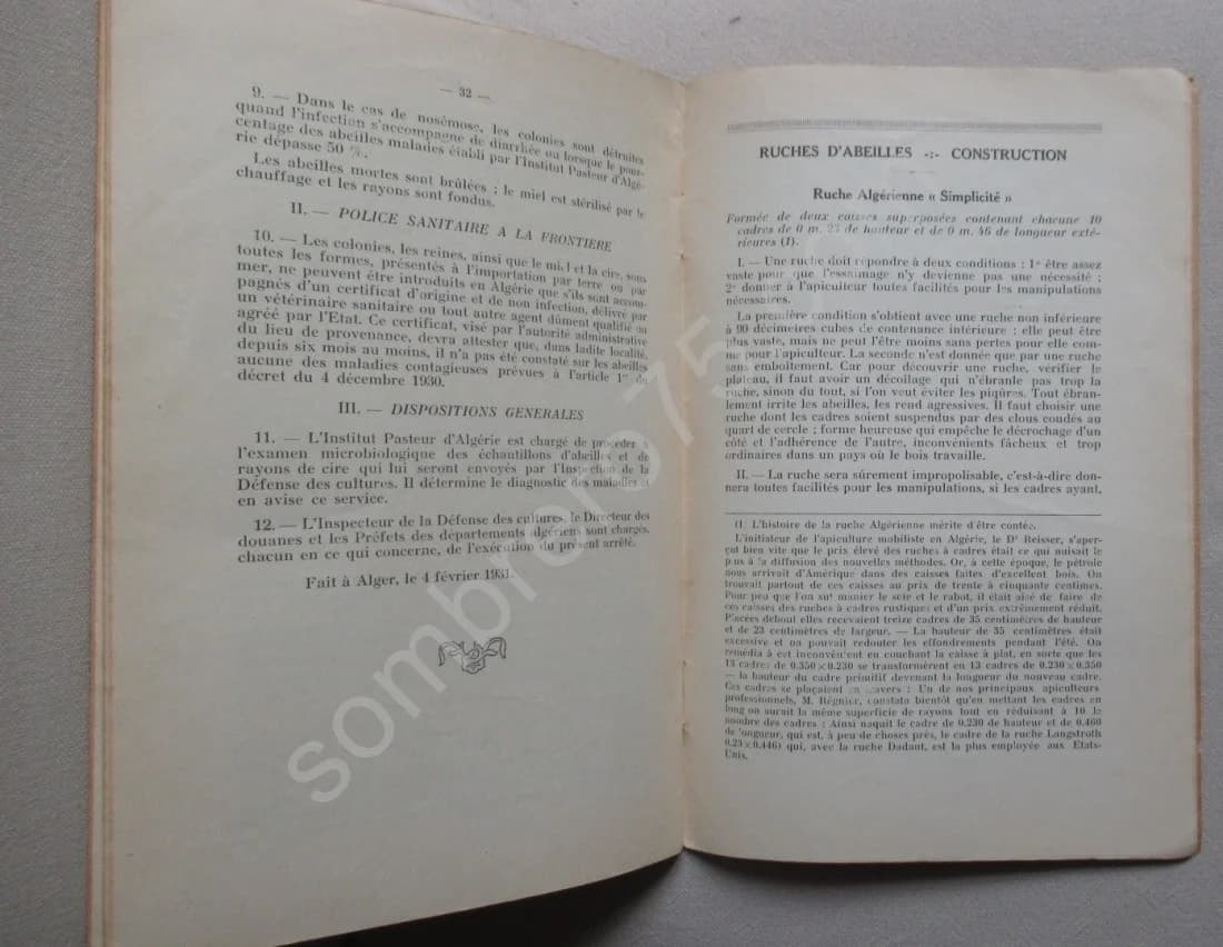 Aide Mémoire de l'Apiculteur. Sté des Apiculteurs Algériens - Image 5