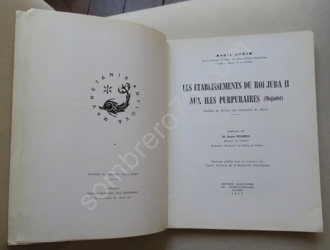 Les Etablissements du Roi Juba II aux Iles Purpuraires (Mogador) A. JODIN - Image 3
