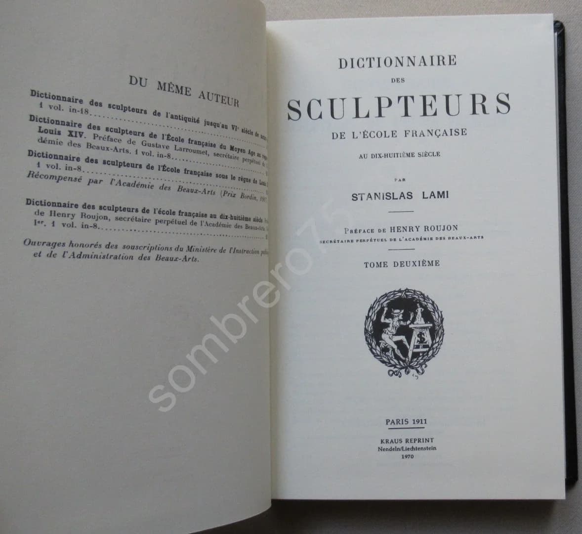 Dictionnaire des Sculpteurs de l'Ecole Française au XVIIIe Siècle - 2 Tomes - Image 3