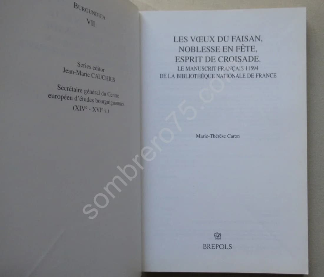 Les Voeux du Faisan, Noblesse en Fête, Esprit de Croisade. M Th CARON - Image 3