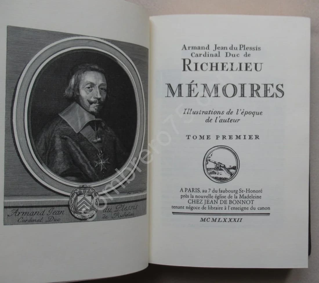 Cardinal de Richelieu. Mémoires. Tome 1 - Image 3