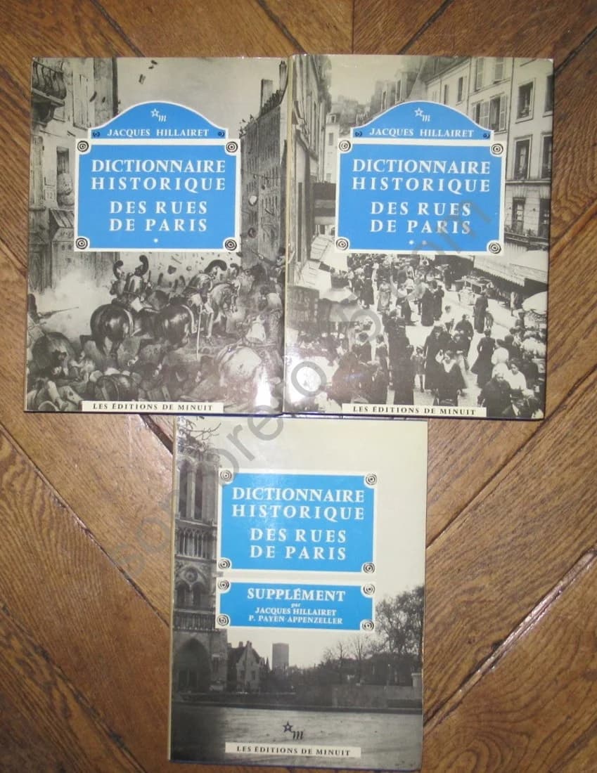 Dictionnaire Historique des Rues de Paris- 3 Tomes