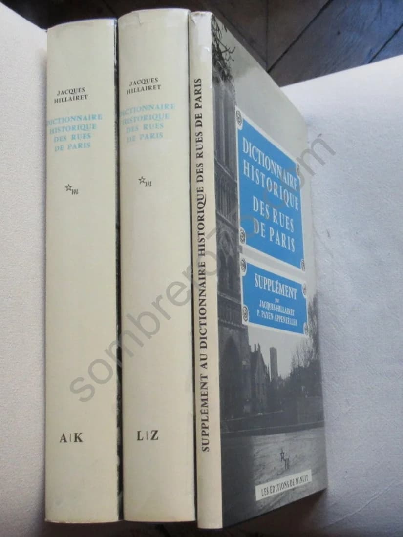 Dictionnaire Historique des Rues de Paris- 3 Tomes - Image 5