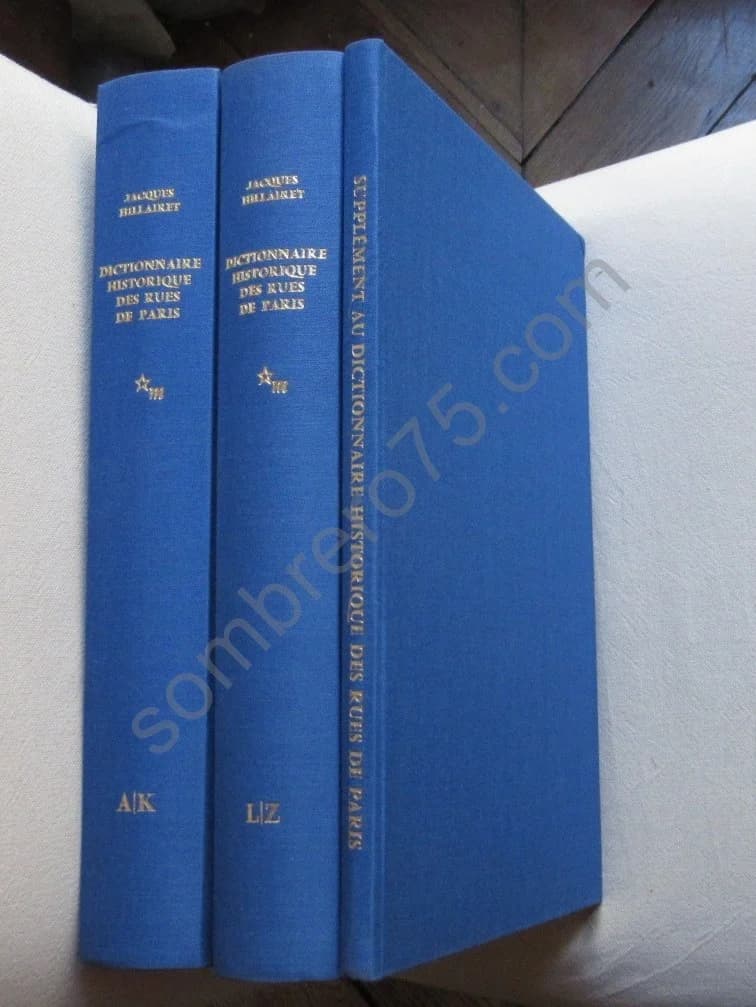 Dictionnaire Historique des Rues de Paris- 3 Tomes - Image 6