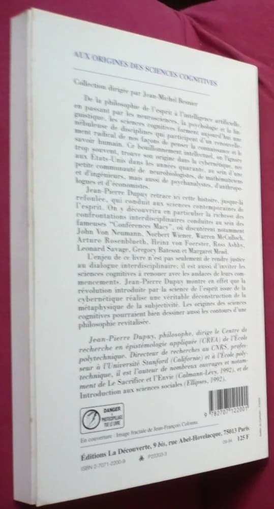 Aux Origines des Sciences Cognitives. J P DUPUY - Image 3