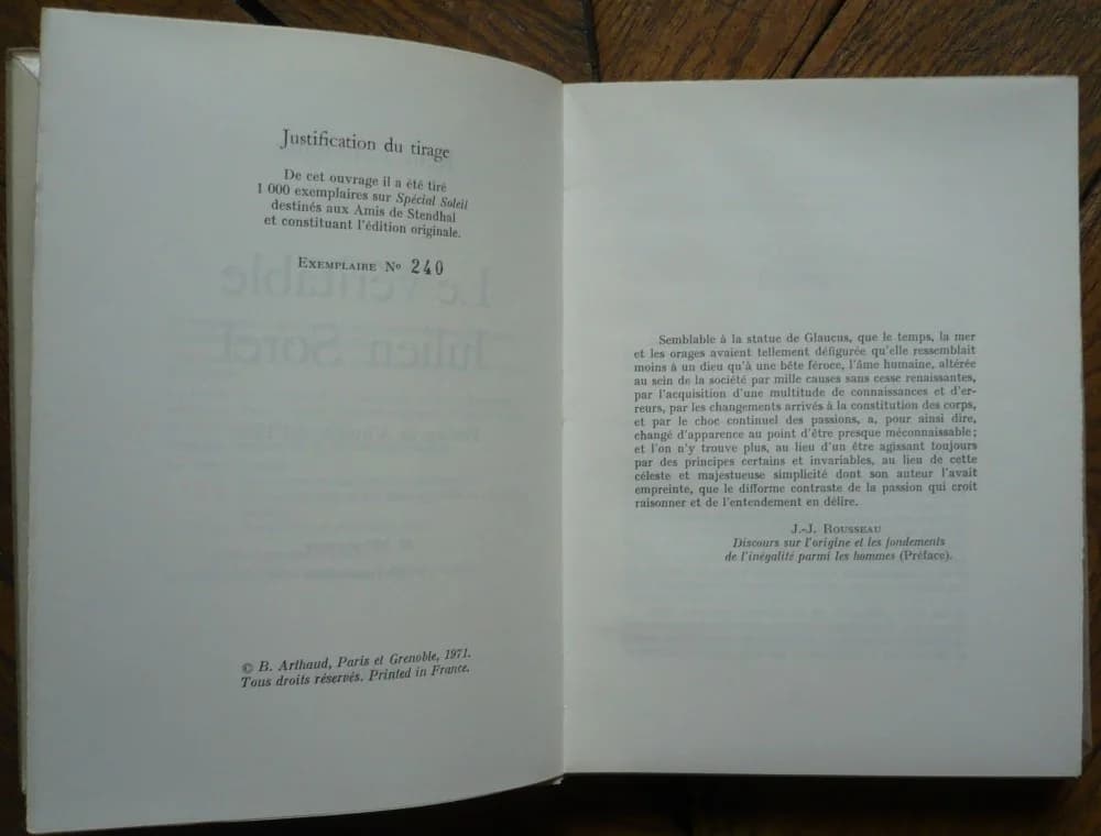 Le Véritable Julien Sorel. René FONVIELLE - Image 2