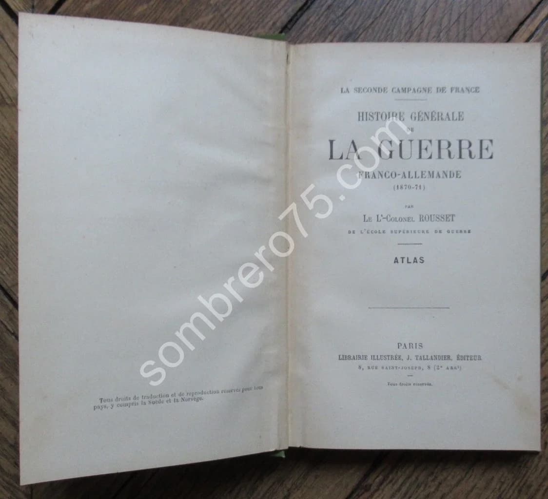 Histoire Générale de la Guerre Franco Allemande 1870-1871. ROUSSET - Image 9
