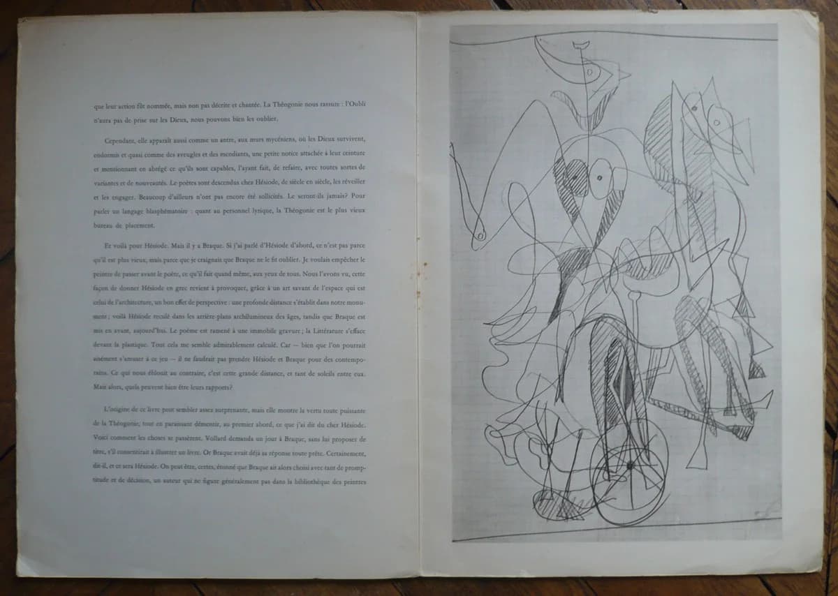Hesiode Théogonie Eaux Fortes de 1955. Derrière Le Miroir Numéro 71/72 - Image 7