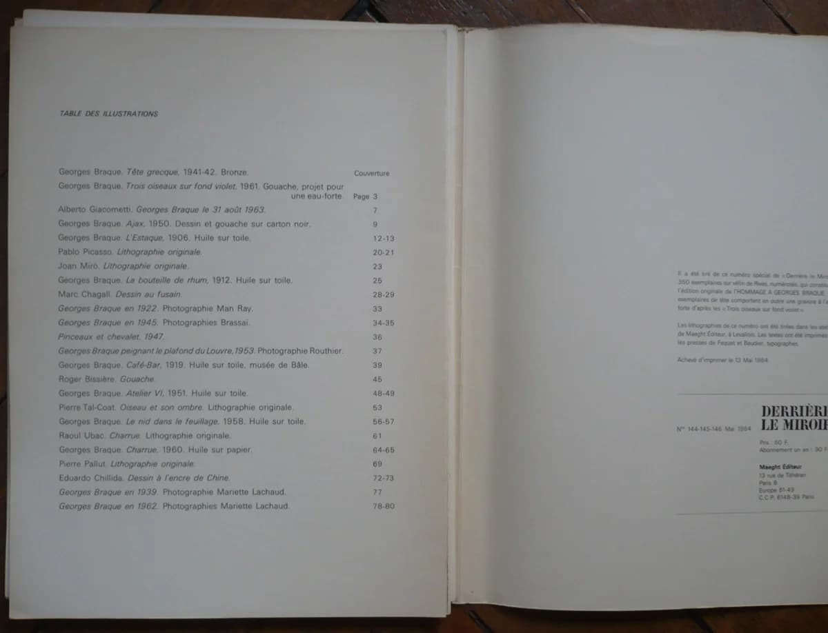 Hommage à. Lithographies Originales. Derrière Le Miroir 144-145-146 - Image 6