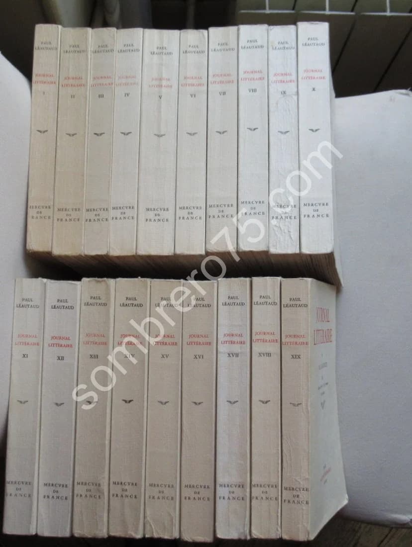 Journal Littéraire de Paul Léautaud. 19 vol - Image 3