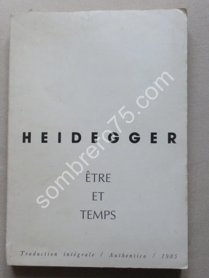 Martin - Être et temps. 1985