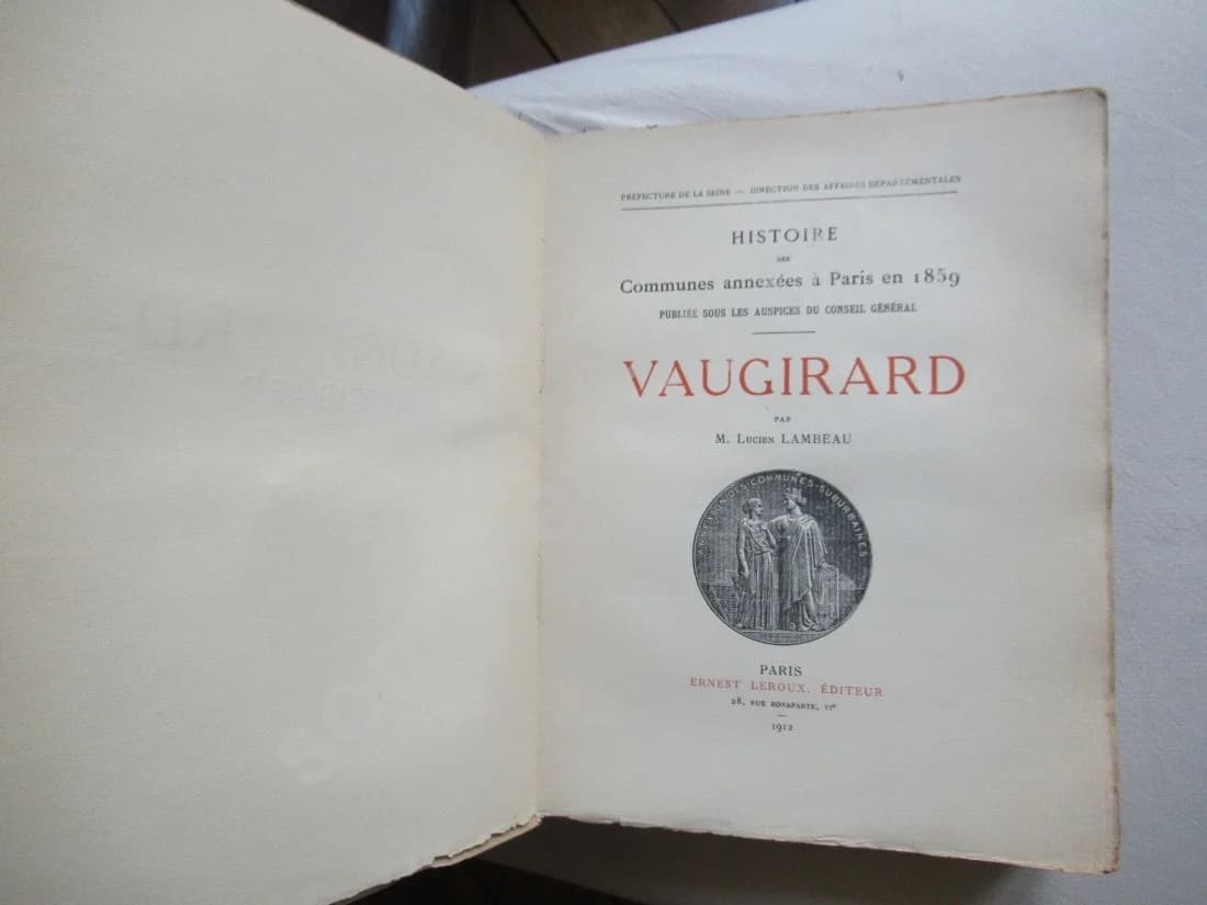 Histoire des Communes annexées à Paris en 1859: Vaugirard - Image 3