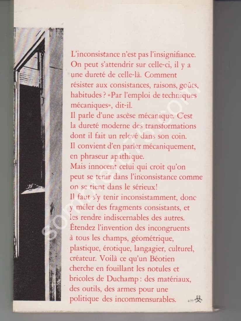Les TRANS formateurs DUchamp. J F LYOTARD - Image 5
